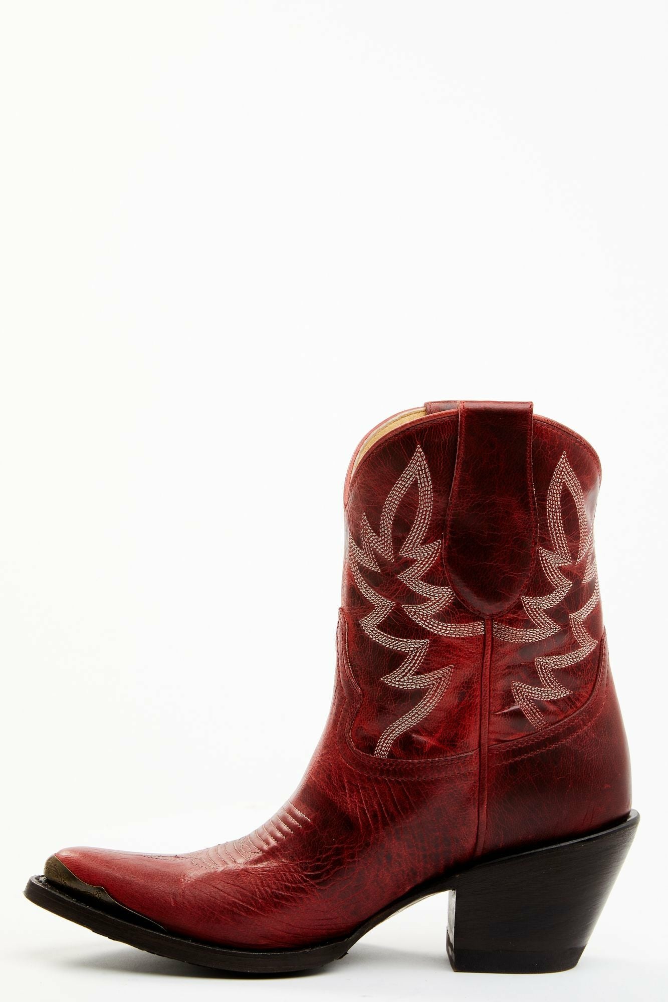 Idyllwind Women | Wheels Red Leather Western Booties - Round Toe