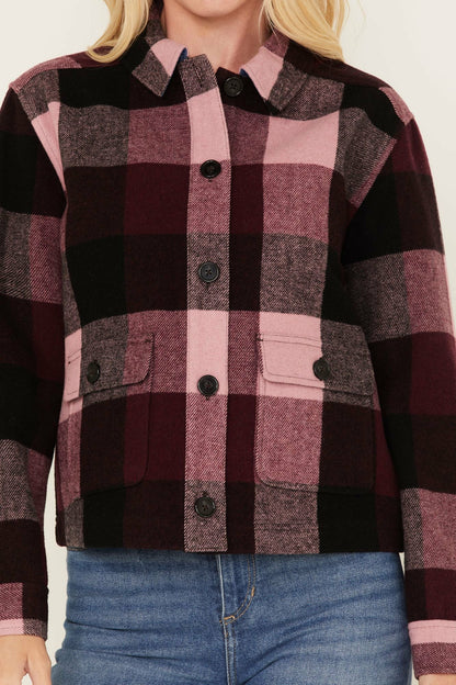 Idyllwind Women | Pocket Days Plaid Print Shacket Jacket