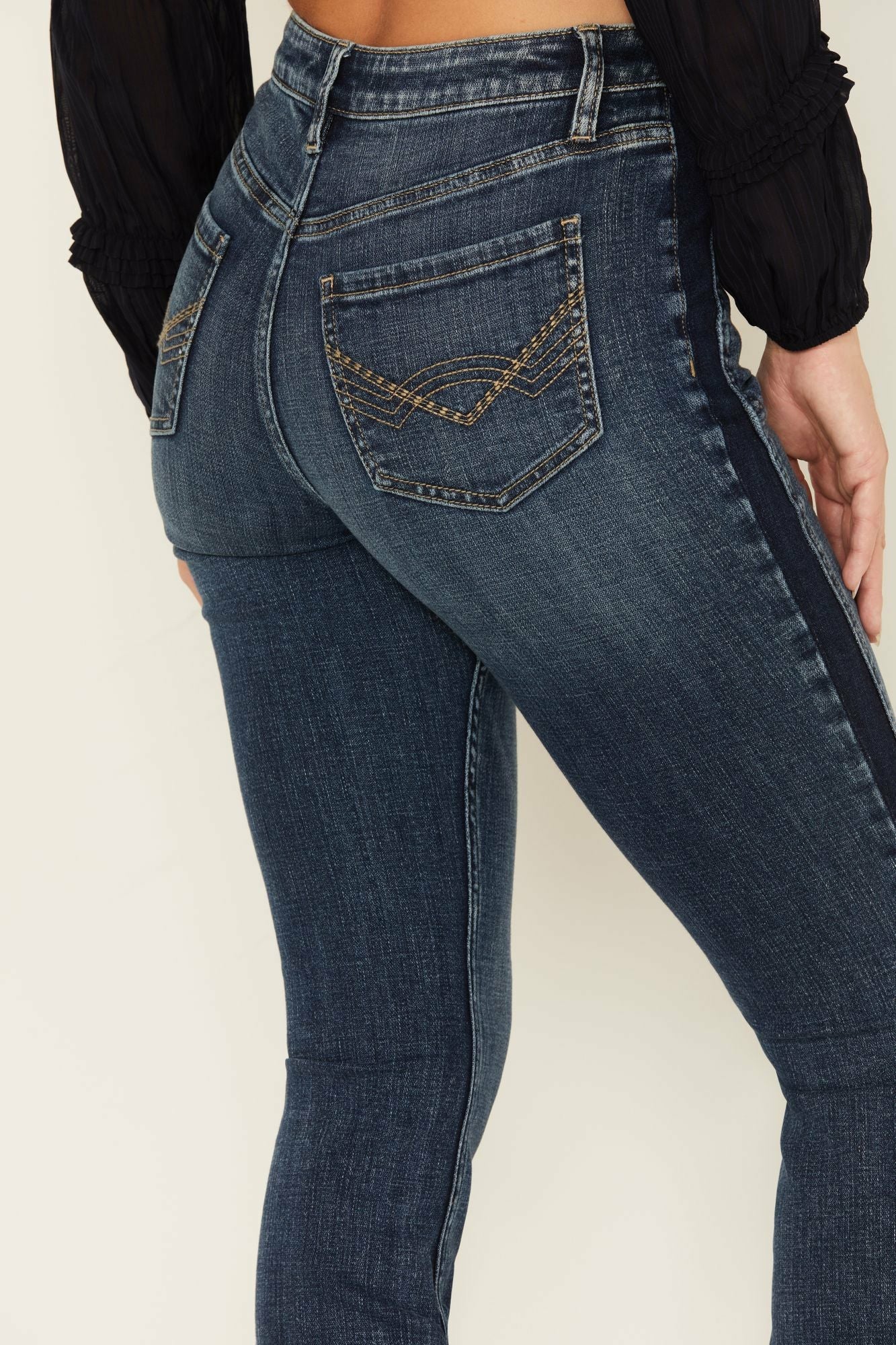 Idyllwind Women | Holland Medium Wash Contrast Panels High Risin' Stretch Bootcut Jeans