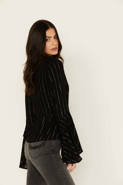 Idyllwind Women | Lafayette Metallic Stripe Top