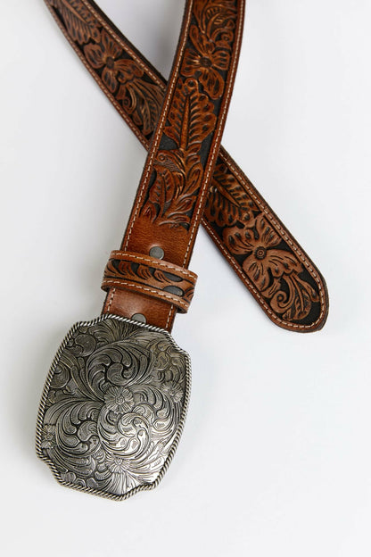 Idyllwind Women | Westerly Drive Brown Tooled Belt