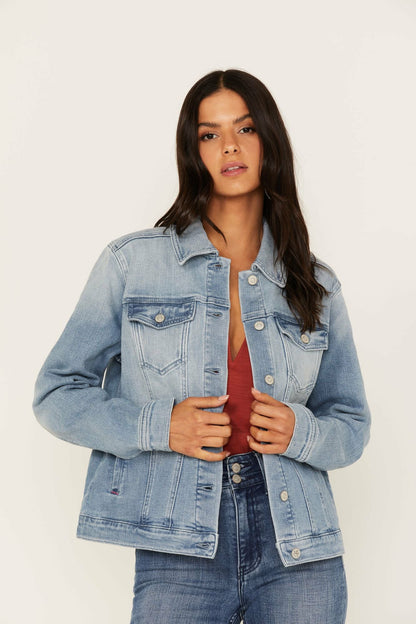 Idyllwind Women | Wild Spirit Light Wash Embroidered Denim Jacket