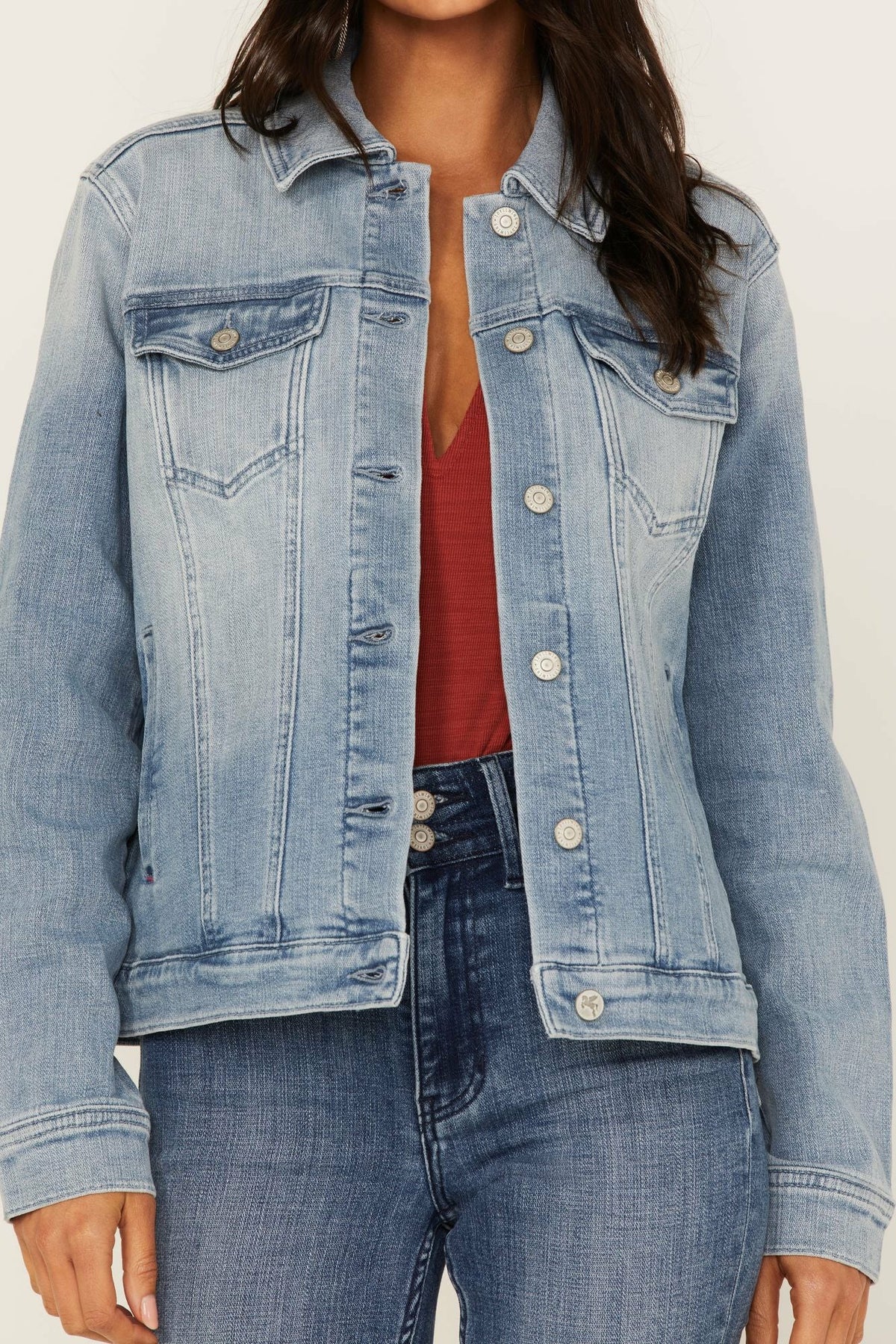 Idyllwind Women | Wild Spirit Light Wash Embroidered Denim Jacket
