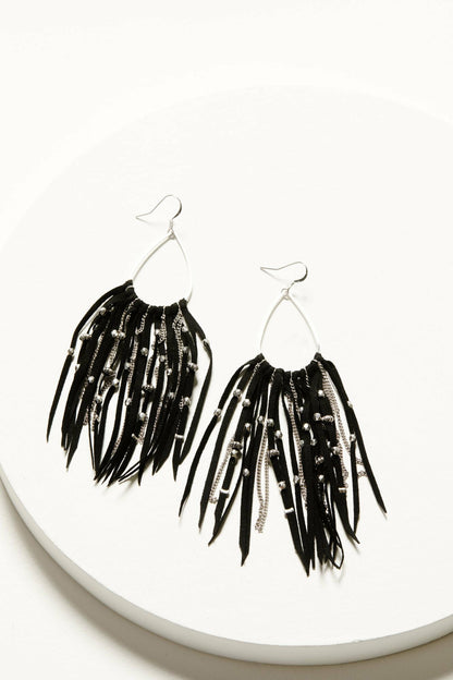Idyllwind Women | Harrow Black Fringe Earrings