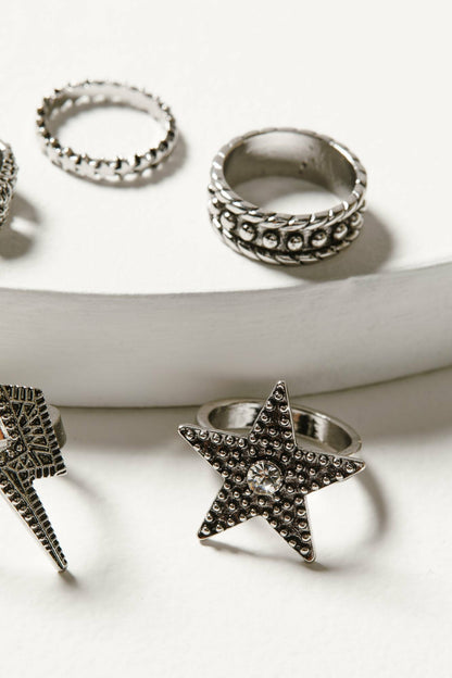 Idyllwind Women | Lauderdale 5-piece Silver Ring Set