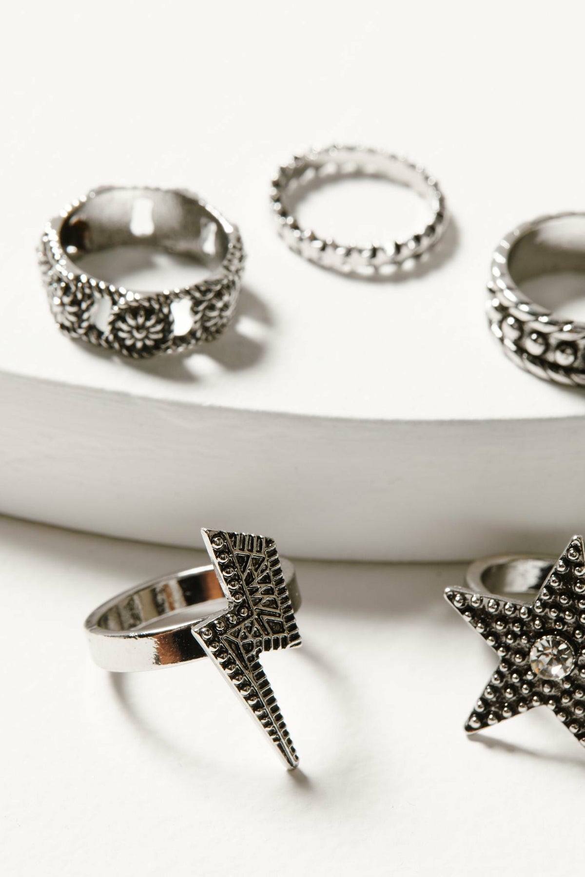 Idyllwind Women | Lauderdale 5-piece Silver Ring Set