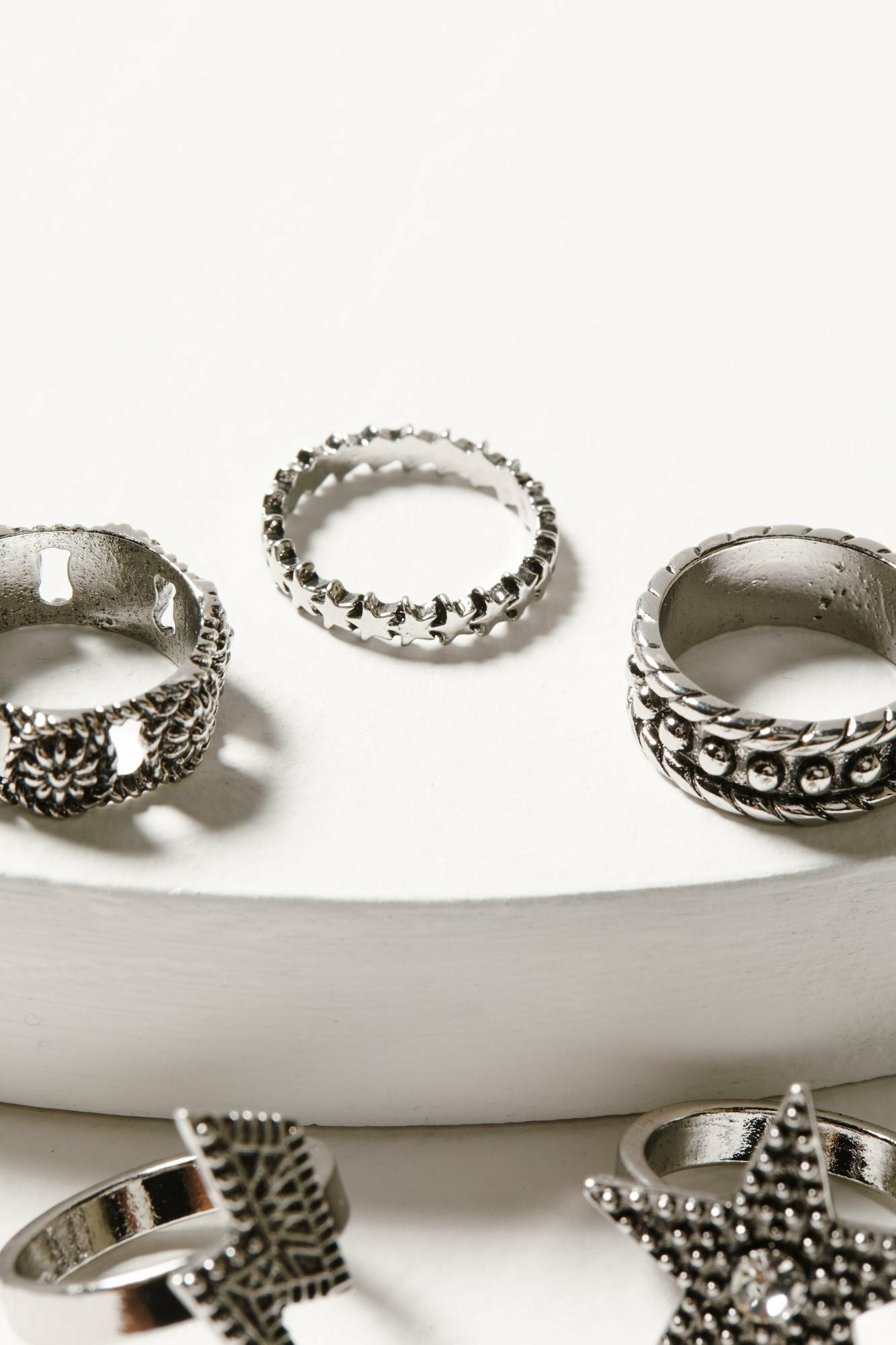 Idyllwind Women | Lauderdale 5-piece Silver Ring Set
