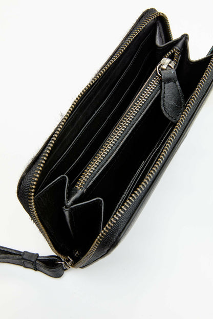 Idyllwind Women | Black Laredo Hair-on Cowhide Wristlet Wallet