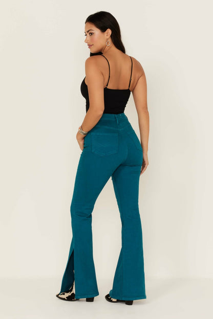 Idyllwind Women | Teal Mid Rise Flare Jeans