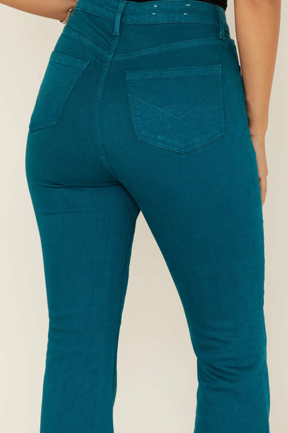 Idyllwind Women | Teal Mid Rise Flare Jeans