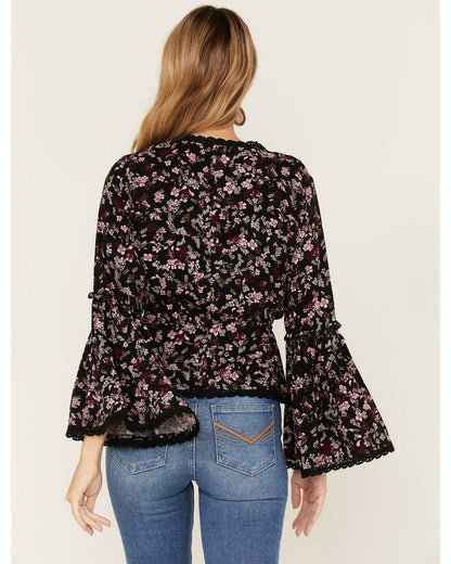 Idyllwind Women | Fall For Me Floral Print Bell Sleeve Kimono