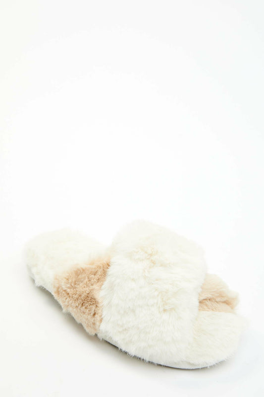 Idyllwind Women | Aspen Cream Faux Fur Slippers