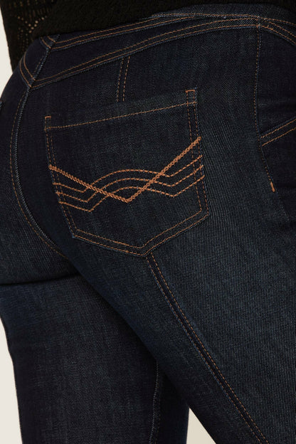 Idyllwind Women | Hillsboro Dark Wash High Rise Seamed Outlaw Flare Jeans