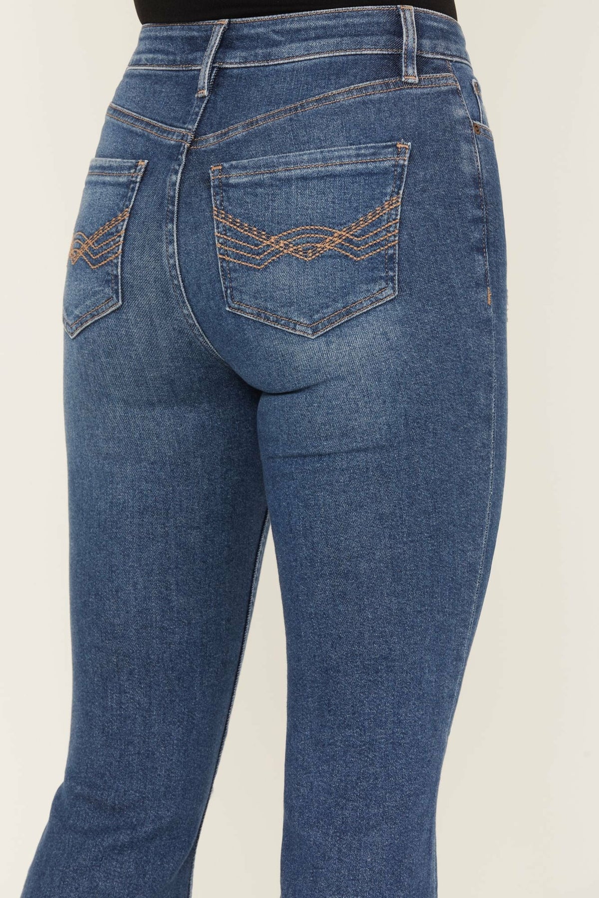 Idyllwind Women | Navaho Dark Wash High Risin' Distressed Bootcut Jeans