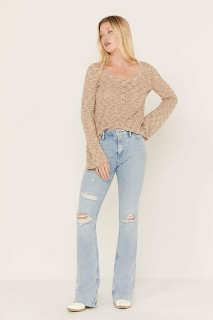 Idyllwind Women | Melbourne Medium Wash High Risin Distressed Bootcut Jeans