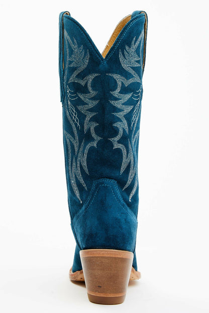 Idyllwind Women | Charmed Life Teal Suede Western Boots - Round Toe