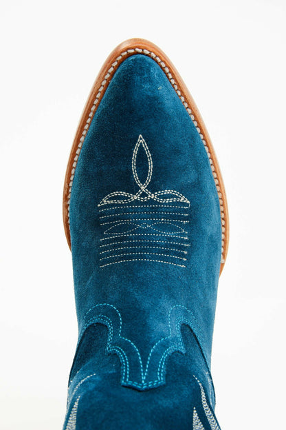 Idyllwind Women | Charmed Life Teal Suede Western Boots - Round Toe