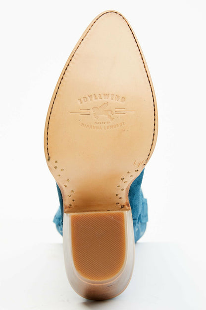 Idyllwind Women | Charmed Life Teal Suede Western Boots - Round Toe