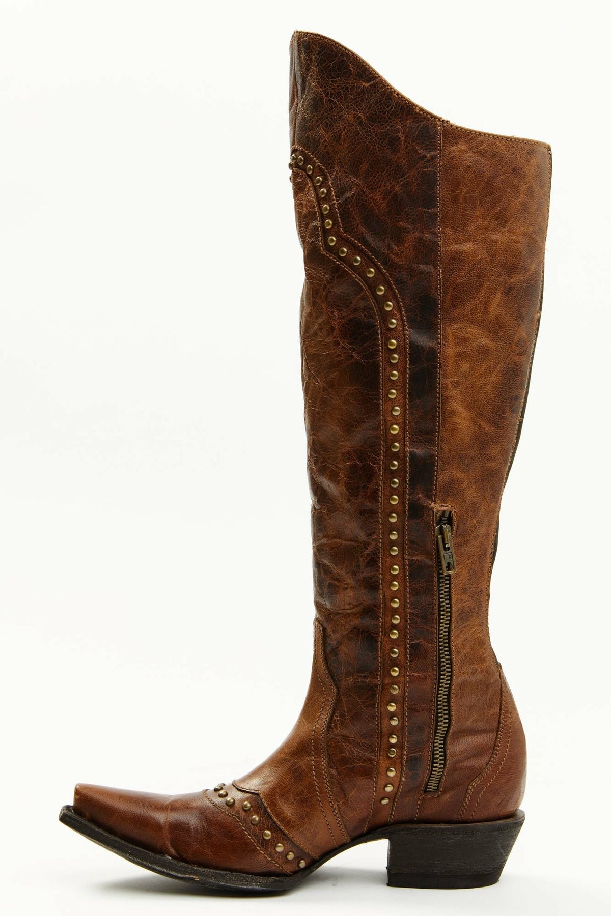 Idyllwind Women | Straight Up Orix Goat Studded Leather Tall Western Boots - Snip Toe