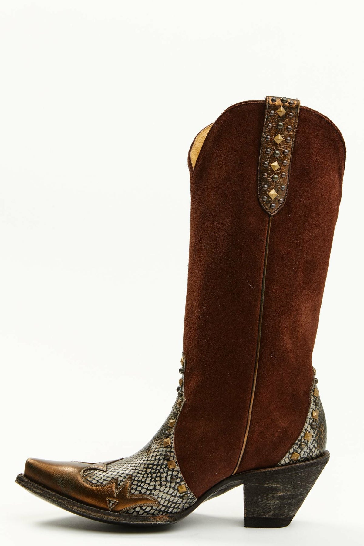 Idyllwind Women | Leap Snake Suede Leather Western Boots - Snip Toe