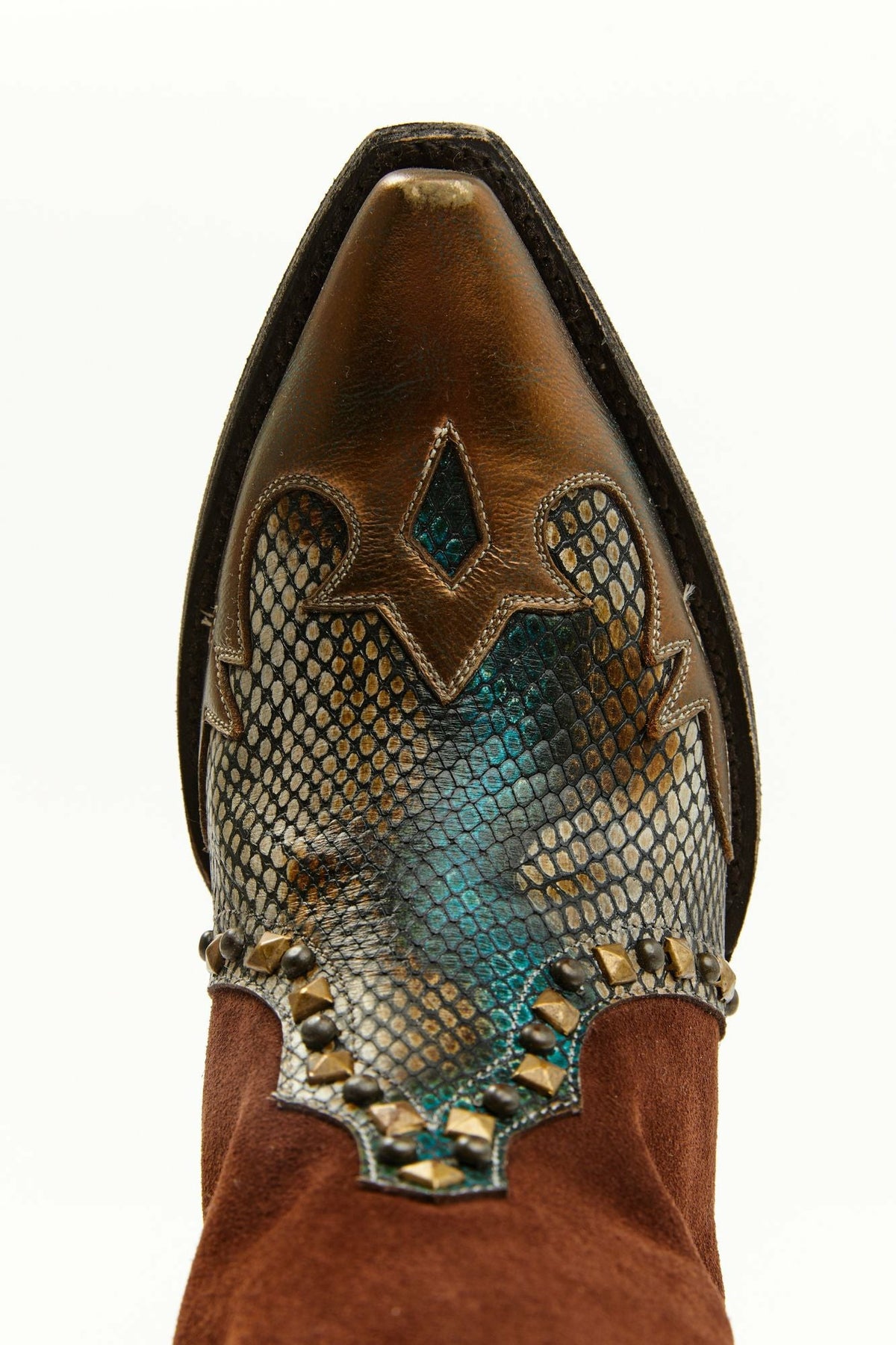 Idyllwind Women | Leap Snake Suede Leather Western Boots - Snip Toe