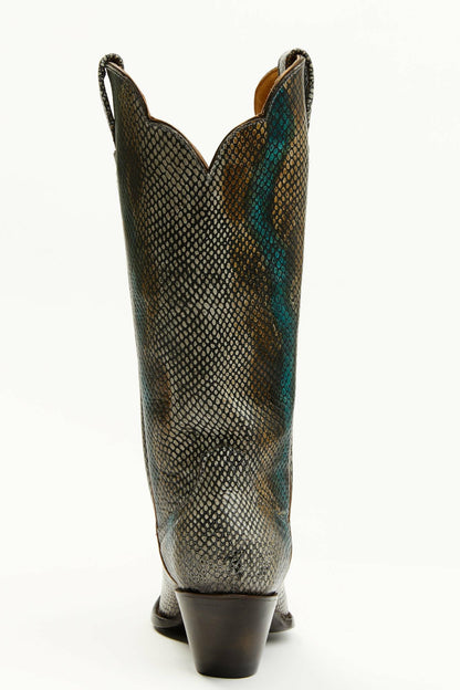 Idyllwind Women | Strut Snake Print Leather Western Boots - Snip Toe