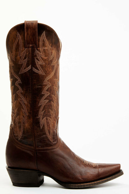 Idyllwind Women | Wheeler Brass Brown Western Performance Boots - Snip Toe