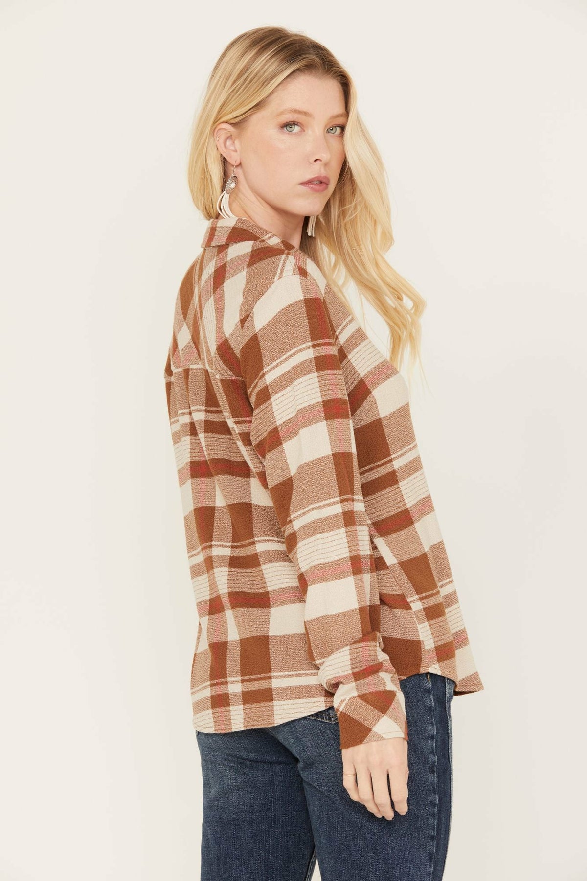 Idyllwind Women | Woodlands Feather Light Plaid Western Top