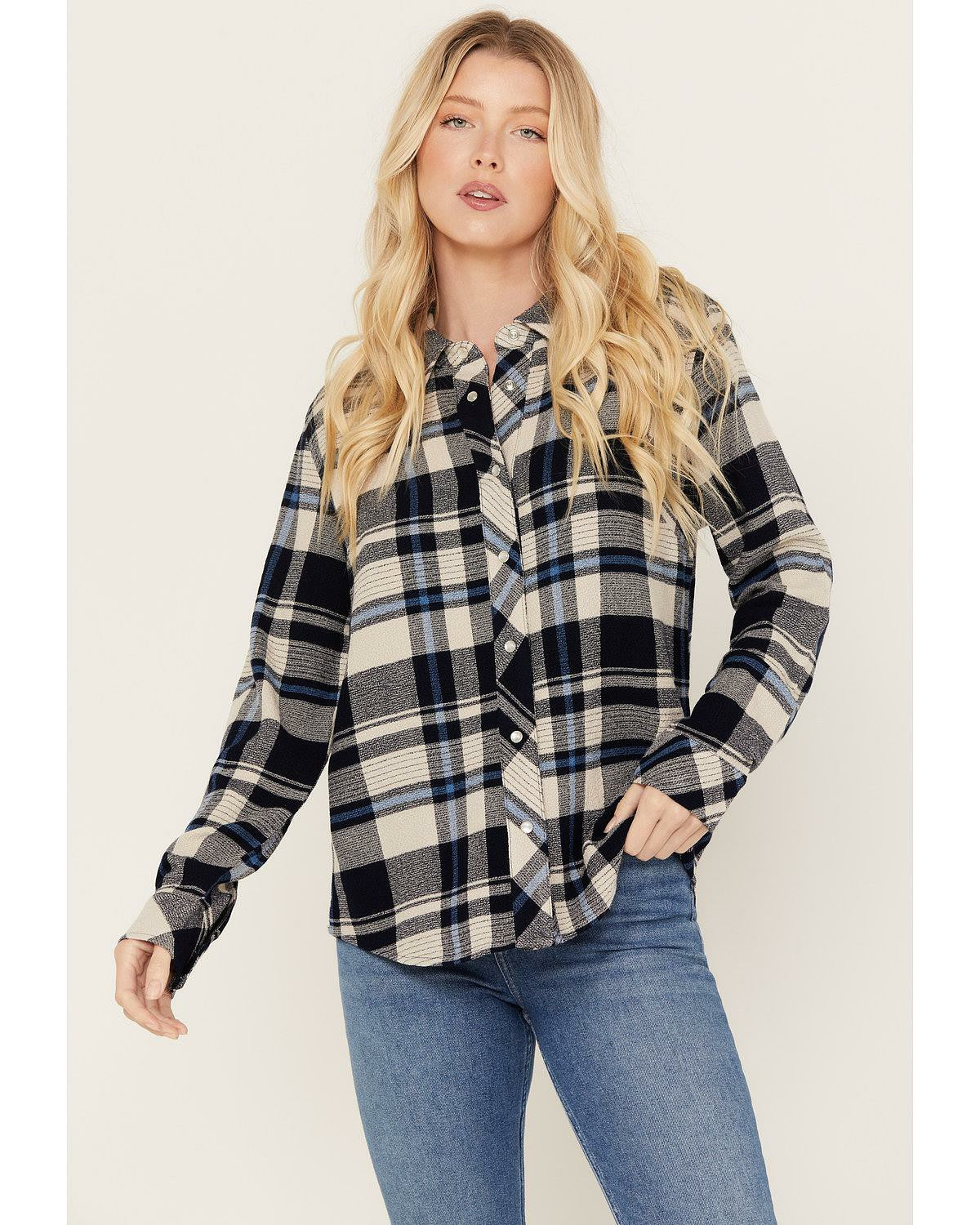 Idyllwind Women | Woodlands Feather Light Plaid Western Top