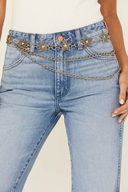 Idyllwind Women | Starliner Drive Silver Chain Belt