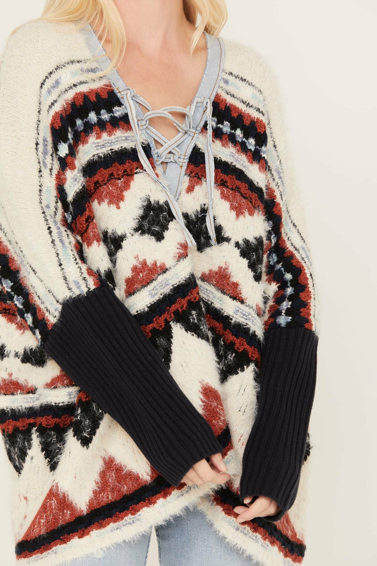 Idyllwind Women | Mack Denim Trim Sweater
