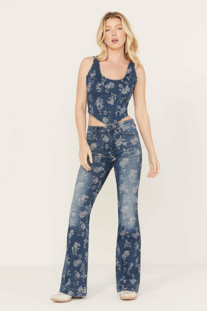 Idyllwind Women | Floral Drive High Risin Flare Jeans