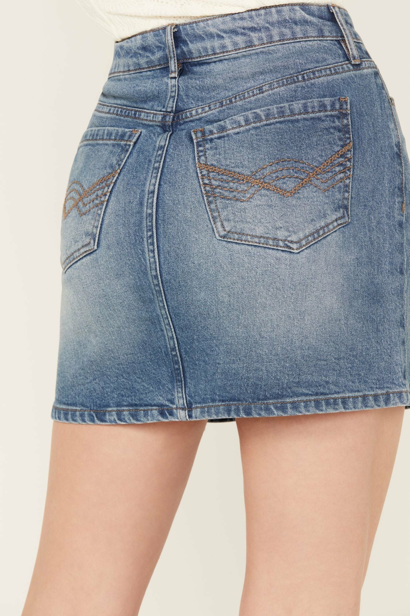 Idyllwind Women | Barywood High Rise Denim Rhinestone Skirt