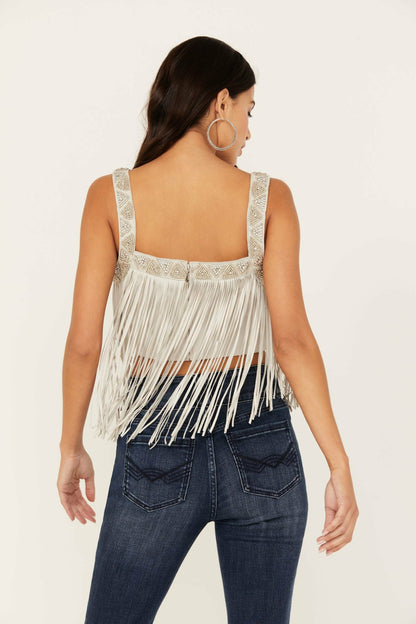 Idyllwind Women | Georgia Fringe Lace-Up Bustier