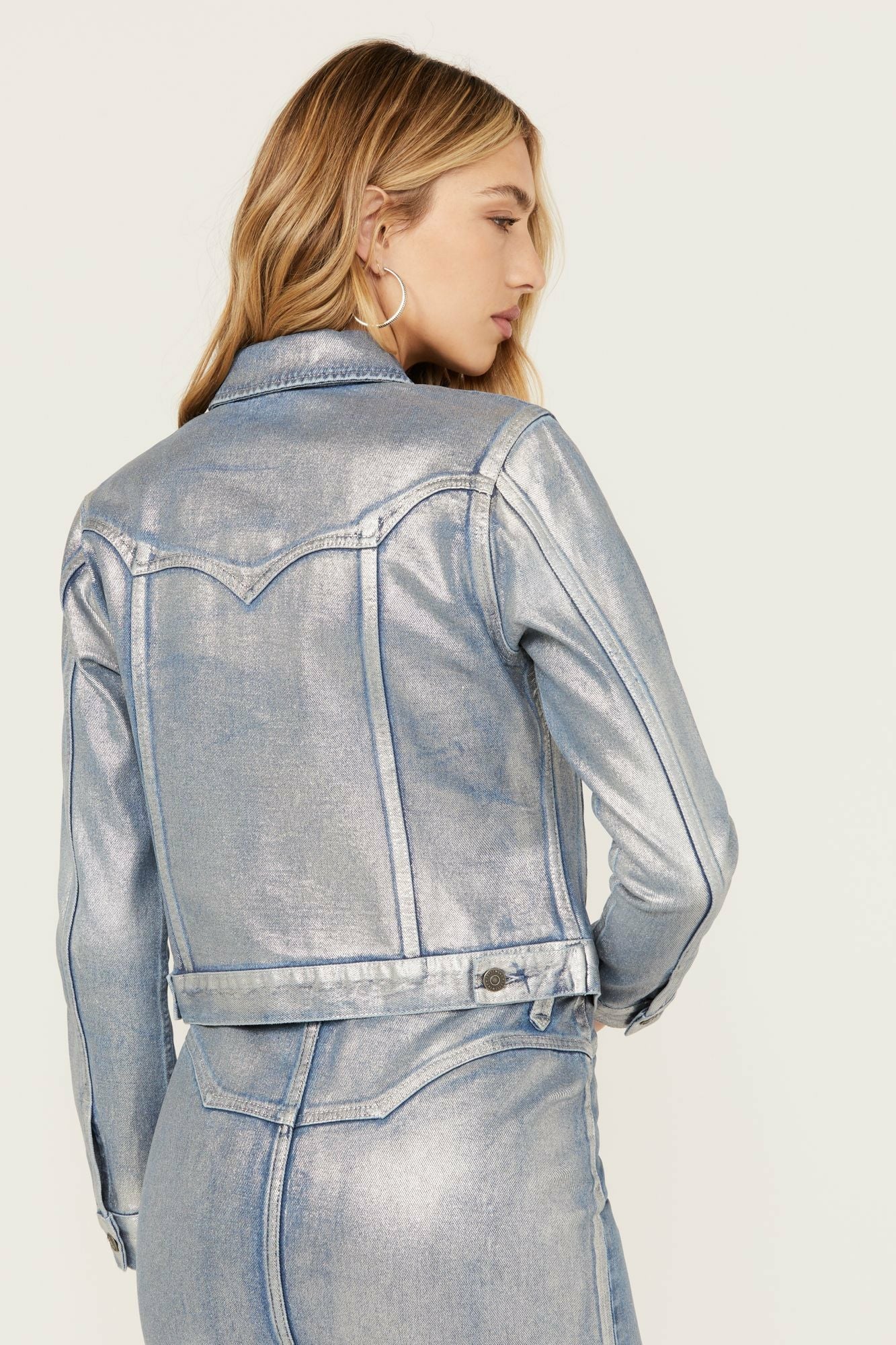Idyllwind Women | Goldfinch Denim Foiled Jacket