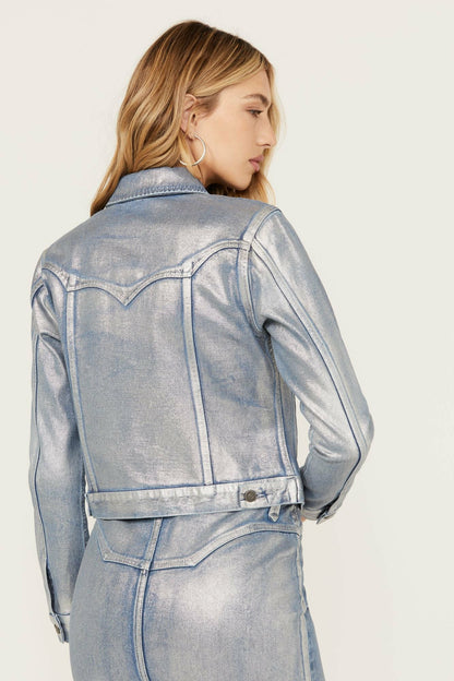 Idyllwind Women | Goldfinch Denim Foiled Jacket