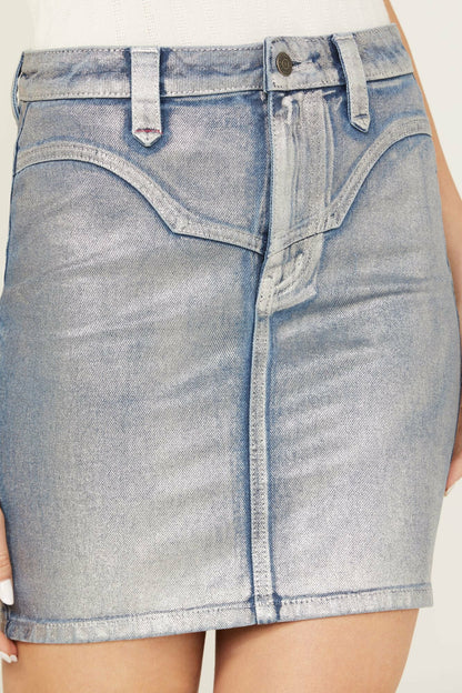 Idyllwind Women | Goldfinch Gypsy High Rise Denim Foiled Skirt