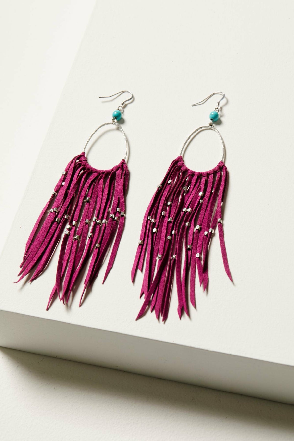 Idyllwind Women | Marcella Fuchsia Fringe Earrings