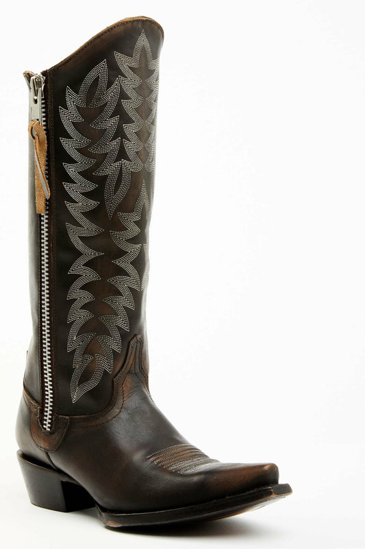 Idyllwind Women | Latigo Side Zip Distressed Tall Western Boot - Snip Toe