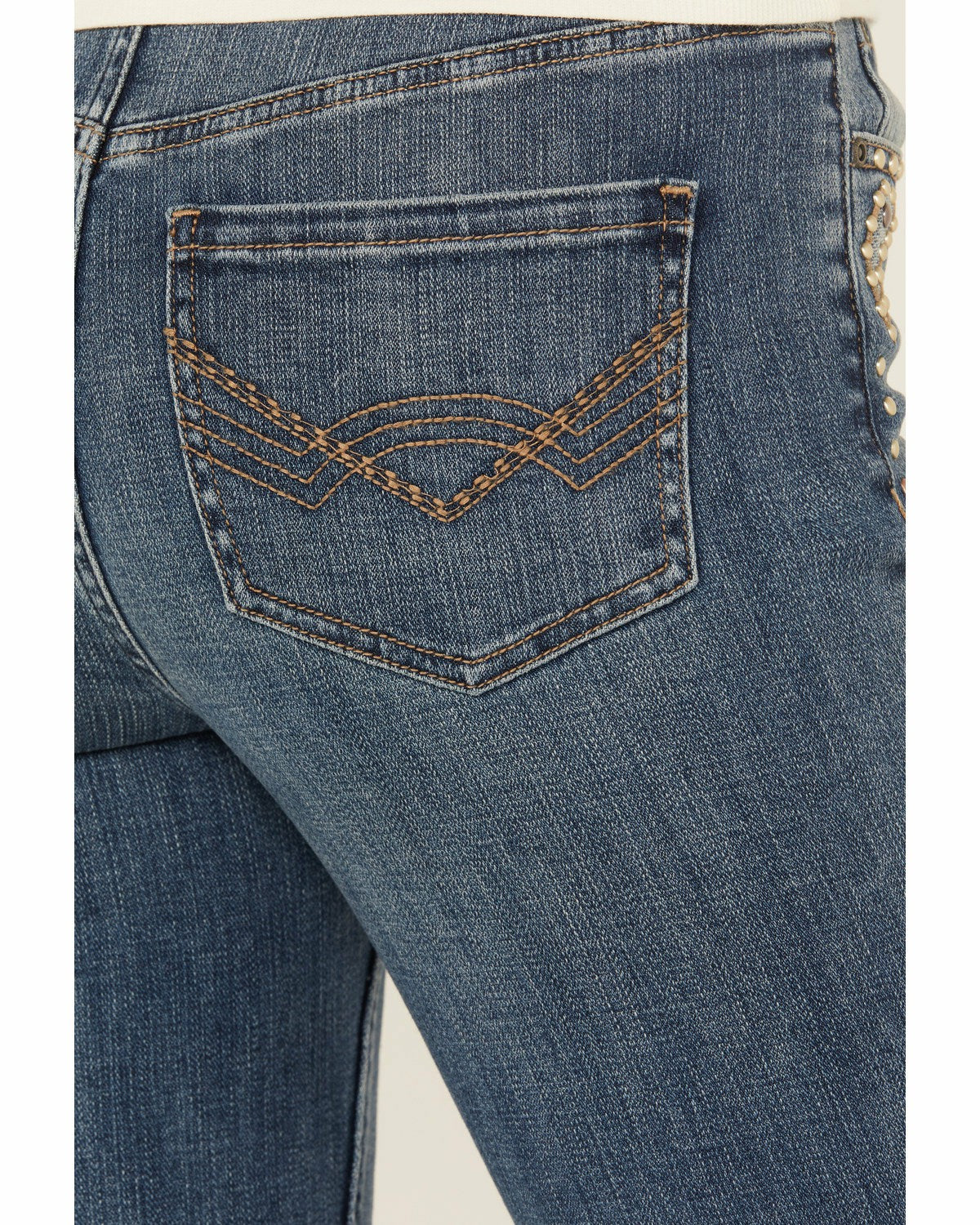 Idyllwind Women | Onslow Medium Wash Gypsy High Rise Embellished Stretch Flare Jeans