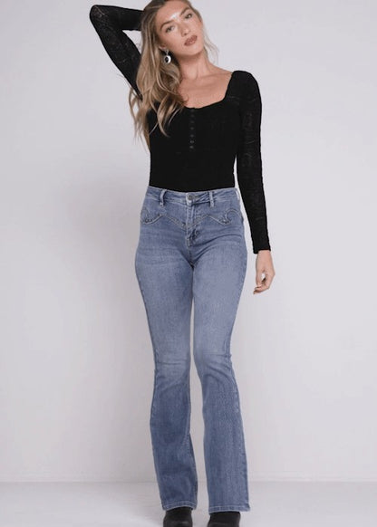 Idyllwind Women | Beasley Gypsy High Rise Western Yoke Stretch Bootcut Jeans