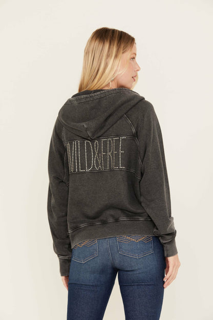 Idyllwind Women | Blanche Studded Tie Front Hoodie