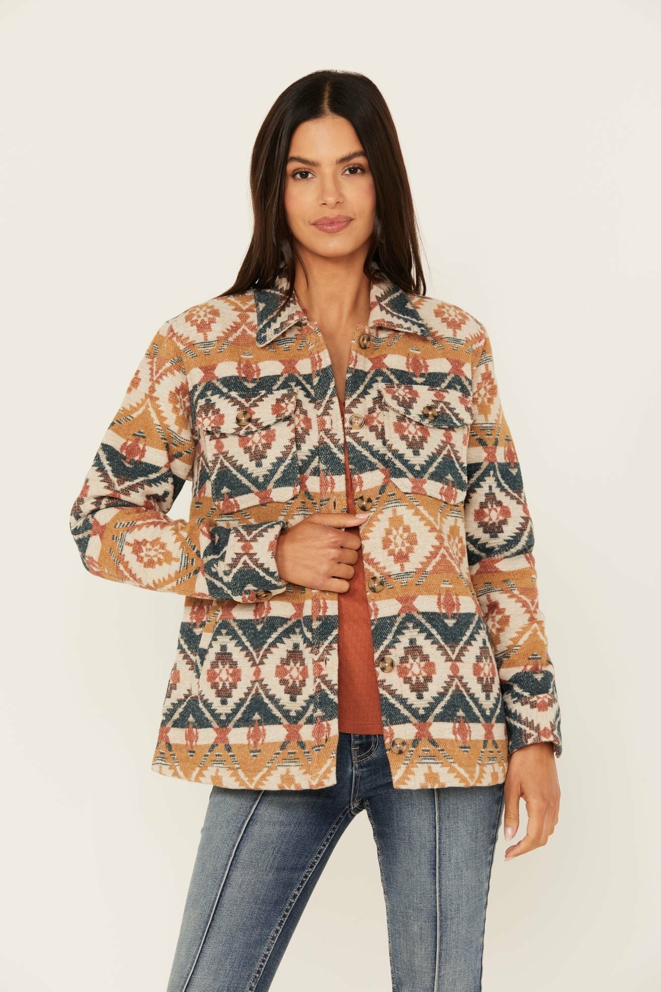 Idyllwind Women | Southwestern Striped Shacket