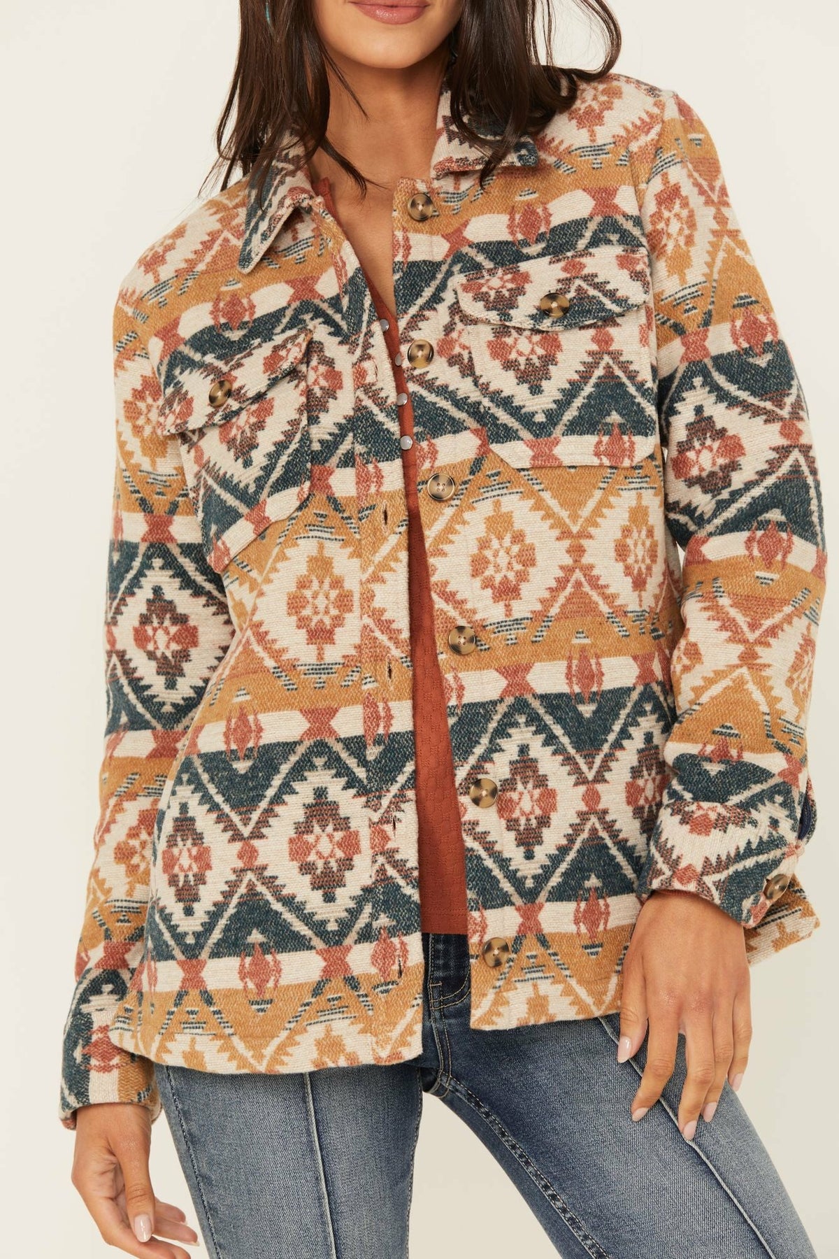 Idyllwind Women | Southwestern Striped Shacket