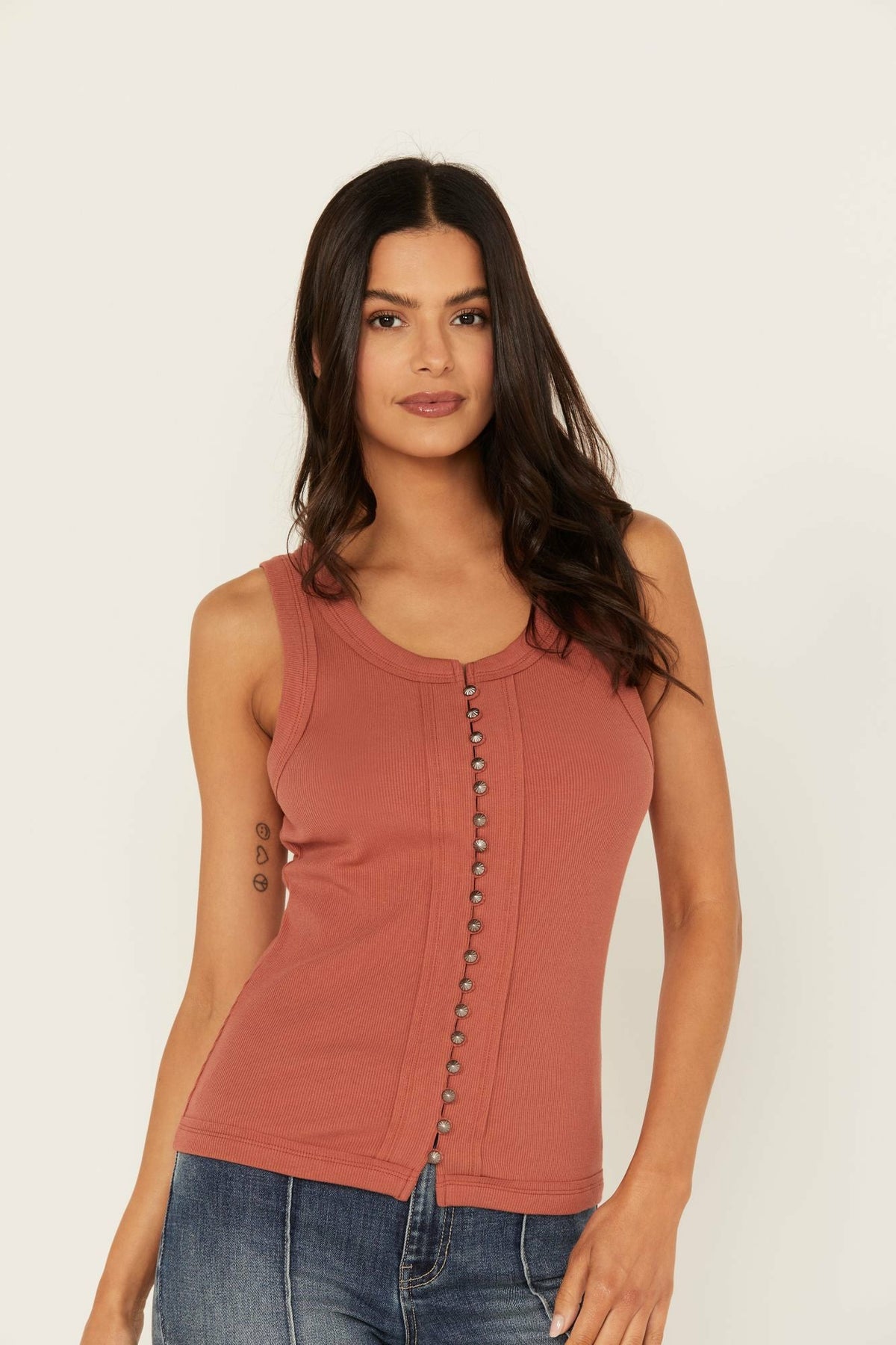 Idyllwind Women | Edna Button Front Ribbed Tank