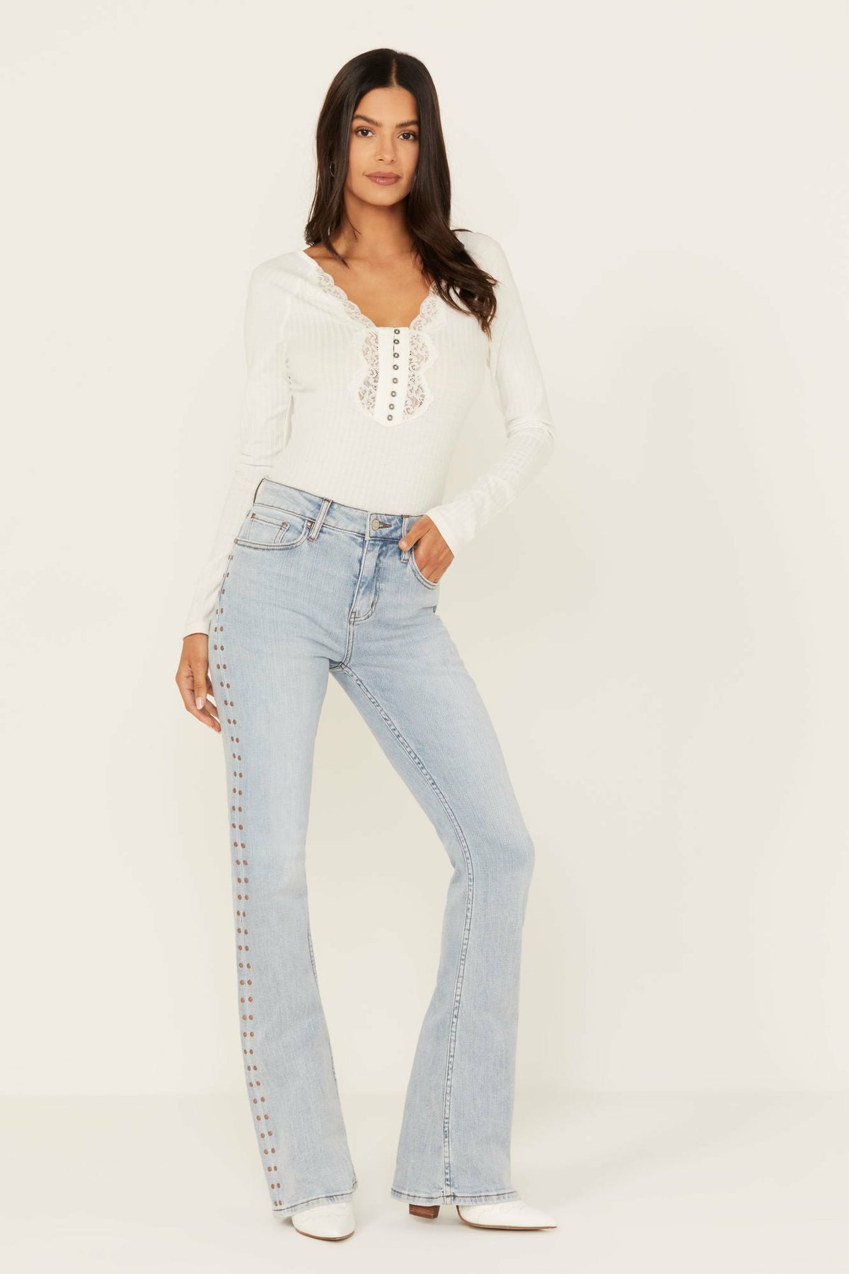 Idyllwind Women | Granada Gypsy High Rise Studded Side Seam Bootcut Jeans