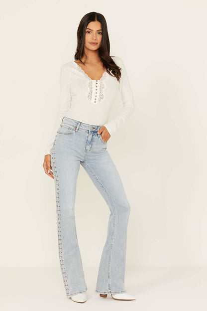 Idyllwind Women | Granada Gypsy High Rise Studded Side Seam Bootcut Jeans