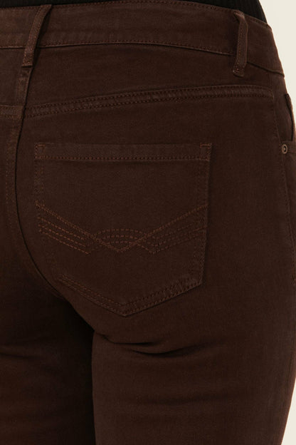 Idyllwind Women | Coffee Bean Mid Rise Rebel Fringe Bootcut Jeans