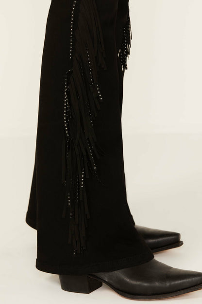 Idyllwind Women | Bordeaux Gypsy High Rise Stretch Studded Flare Jeans