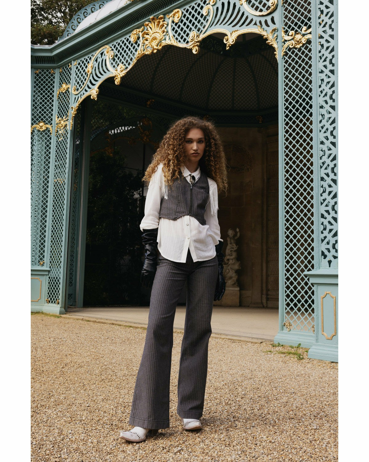 Idyllwind Women | Annex Herringbone Revel Mid Rise Stretch Trouser Pants